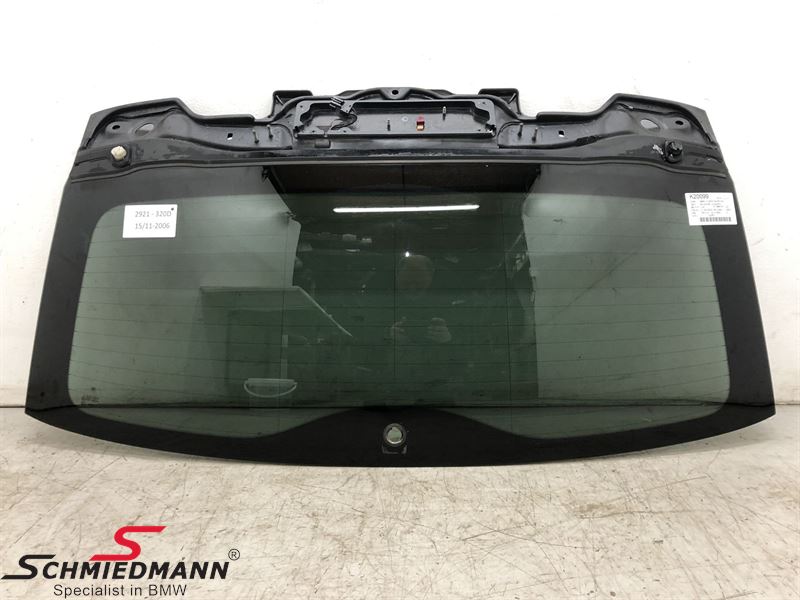 Windshield rear for trunk lid