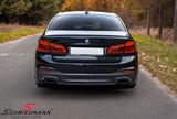 CRSG3031MOT2-MD BMW G30 -  Maxton Design rear splitter in center -Motorsport II-, glossy black