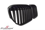 NSG1112MBDGLCI  Kidney set matt black with dobble grill spokes