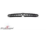 NSG1112MBDGLCI  Kidney set matt black with dobble grill spokes