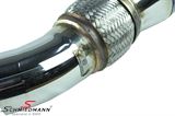 500001027.CL BMW F36 LCI -  Wagner Tuning downpipe catalyst replacement, for race use only (please note, the kit will turn the yellow engine lamp on which wont have any influence on performance, to turn it of reprogramming is needed) 