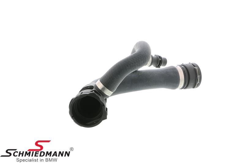Coolant hose upper left, from engine to engine cooler 