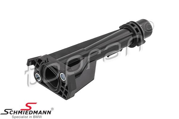 Flange for coolant hose on the engine block