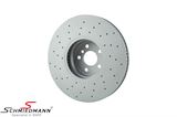 34106895647Z 34106895647 34 10 6 895 647 6895647  Brake disc front left side, 374X36mm - Drilled, ventilated with coating - Zimmerman Sport 