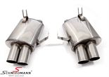 SCMMZ48586M86NR BMW Z4 (E86) -  Schmiedmann stainless steel sport rear silencer set 4XØ86MM 
