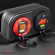 02855 宝马 K69 -  Car charger LED with rubber cap, 2x USB - waterproof