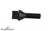 LWB12X1.532S 宝马 E63 -  Wheel screw long 60° conic head SW17 (for 17 nut) 12x1,5x32mm - black