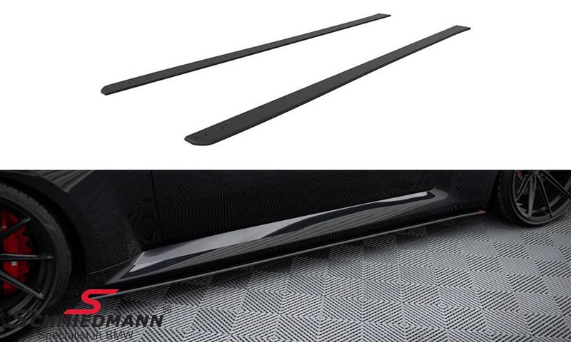 Side skirt-extension set V.1 -Maxton Design- Street Pro, black