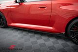 SKEXG87CAR-MD1 BMW G87 M2 -  Side skirt-extension set -Maxton Design- Carbon