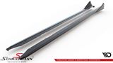 SKEXG87CAR-MD1 BMW G87 M2 -  Side skirt-extension set -Maxton Design- Carbon