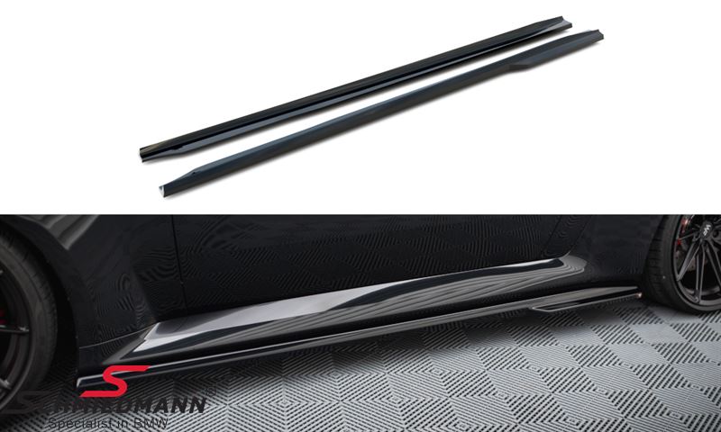 Side skirt-extension set V.1 -Maxton Design- gloss black