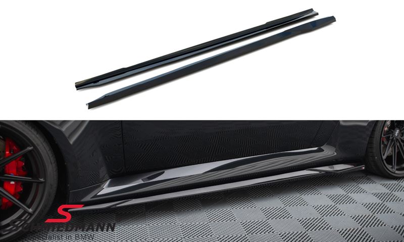 Side skirt-extension set V.2 -Maxton Design- gloss black