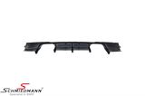 00053468 BMW F31 -  Rieger rear skirt insert for M-Tech. rear bumper, for double tailpipe R+L.-side, black