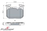 34112464195BO 34112464195 34 11 2 464 195 2464195 BMW F30 LCI -  Brake pads front, without brake wear sensor - with M-sport