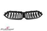 NSG32LCIHGDG  Kidney set, high gloss black - with double grill spokes