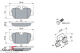 34216788183BO 34216788183 34 21 6 788 183 6788183 BMW E90LCI -  Brake pads rear