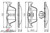 34206873094BO 34206873094 34 20 6 873 094 6873094 宝马 F23 -  Brakepads rear