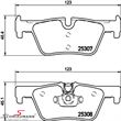 34206873094H 34206873094 34 20 6 873 094 6873094  Brakepads rear