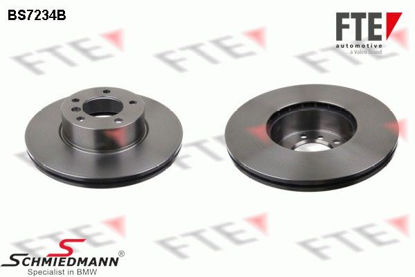 Brake discs front 312X24mm - Ventilated with coating