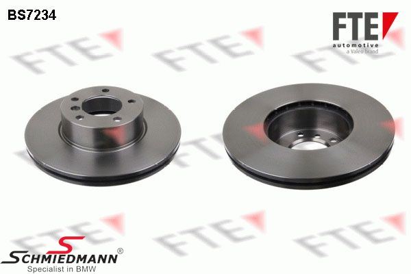 Brake disc front, 312X24mm - Ventilated