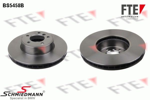 Brake disc front 324X30mm - ventilated with coating