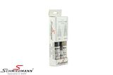 SCM2TUPS475  Schmiedmann touch up quality paint stick including clear coat -paint repair touch up and brush set- BLACK SAPPHIRE 475 - 2X15ml. Cellulose-based