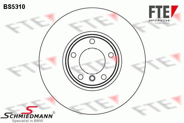 Brake disc front 324X30mm - ventilated