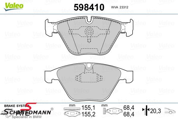 Brake pads front