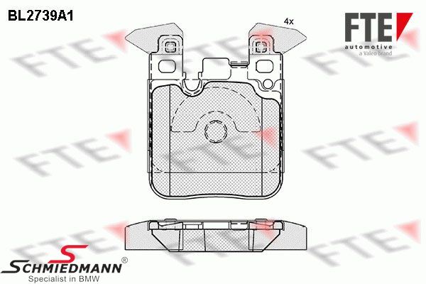 Brake pads rear