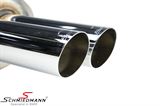 043736  Rear silencer stainless steel E30. 4x70mm 