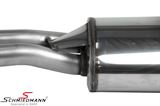 043736  Rear silencer stainless steel E30. 4x70mm 