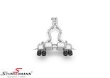 B5477.01104.CSS BMW F82 M4 -  Eisenmann - sport rear silencer with chrome/carbon tail pipes, 4XØ110mm 