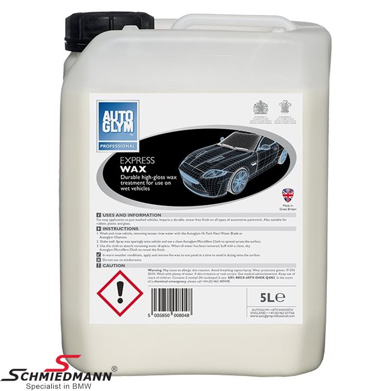 Autoglym express wax, liquid carnauba wax, 5l