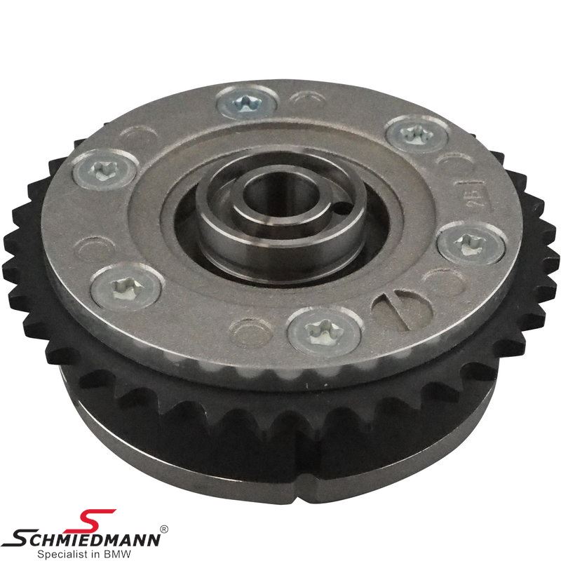 Adjustment unit for outlet camshaft