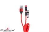 02522 MINI R61 -  Magnetic Combo Cable for Lightning/USB C/micro-USB