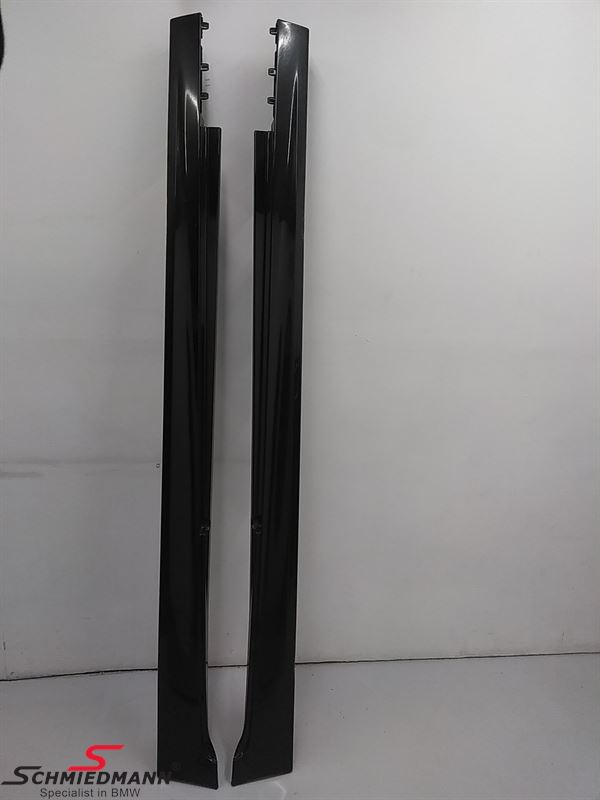 Door sill trim panel set 2pcs 416 carbon-schwarz