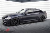 SKF36GCV3-MD BMW F32 LCI -  Maxton Design side skirt extension set V.3, glossy black