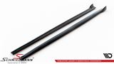 SKF36GCV3-MD BMW F32 LCI -  Maxton Design side skirt extension set V.3, glossy black