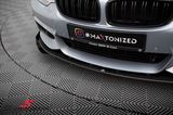 FRLF323336SP-MD BMW F32 LCI -  Maxton Design Street Pro front splitter, Matte Black with Gloss flaps