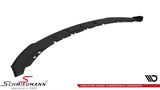 FRLF323336SP-MD BMW F32 LCI -  Maxton Design Street Pro front splitter, Matte Black with Gloss flaps
