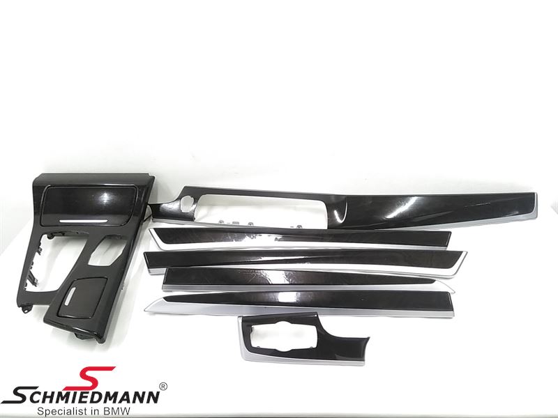 Interior molding set "Finewood trim ash grain" for doors/center console and dashboard