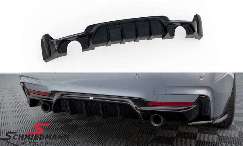 Maxton Design rear diffuser, gloss black