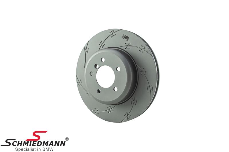 Brake disk front left 348X30MM - ventilated, slotted