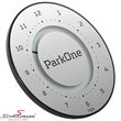 210004010  ParkOne Parking disc, Titanium silver, FS26