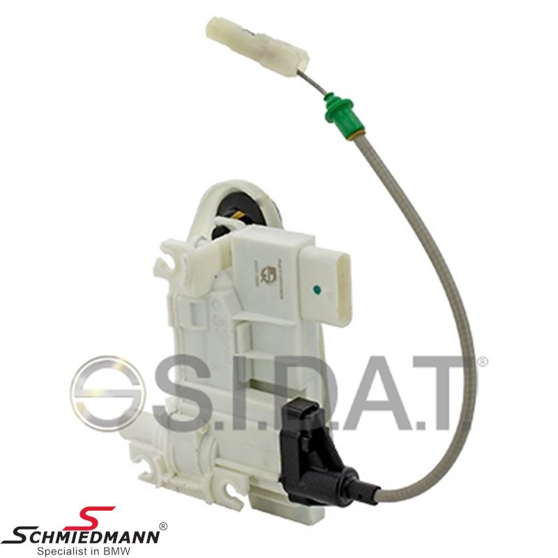 Actuator inclusive locking mechanism, central locking, soft close, front door, left side