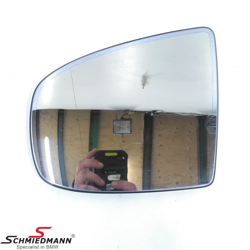 Side-view mirror glass wide-angle L.-side