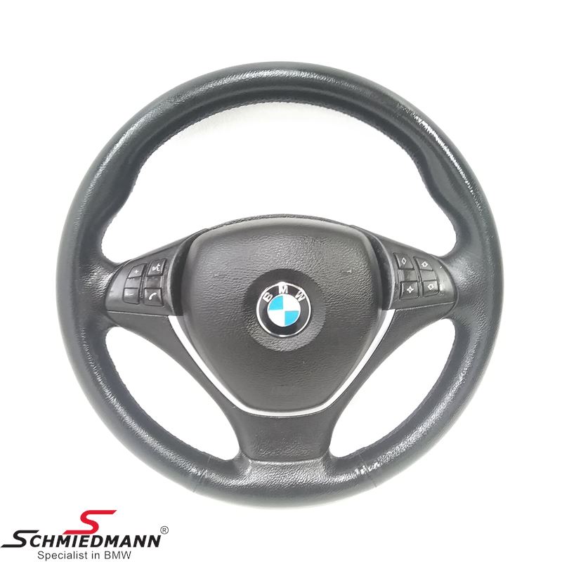 Sport steering wheel leather