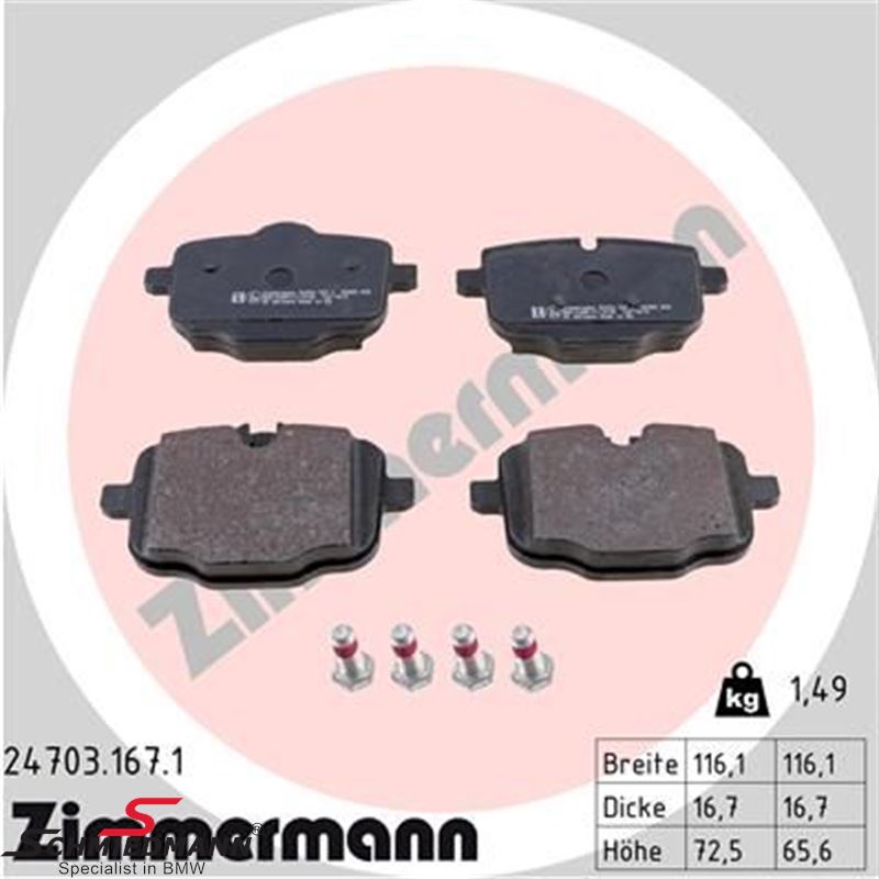 Brake pads rear