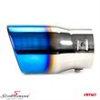 02198 宝马 89V3 -  Exhaust tip - stainless steel, single output, MT 007BLC, blue chrome