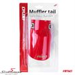 03168 MINI F54LCI -  Exhaust tip - stainless steel, single output, MT 017, red